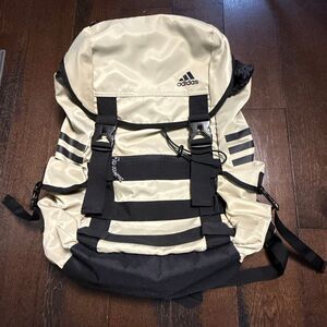 Adidas utility laptop backpack tan black school college hiking gym